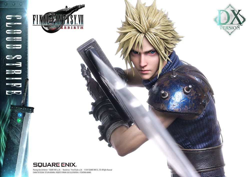Final Fantasy VII Rebirth Masterline Statue 1/4 Cloud Strife Deluxe Ver. 68 cm   - Versand: 7 Tage nach Bestellung