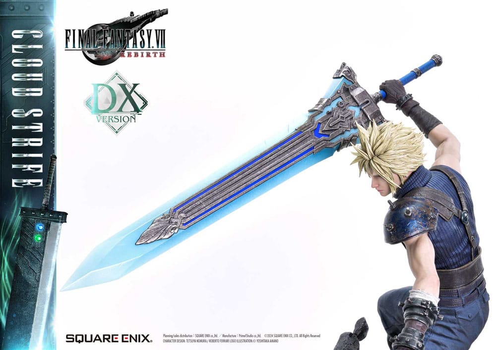 Final Fantasy VII Rebirth Masterline Statue 1/4 Cloud Strife Deluxe Ver. 68 cm   - Versand: 7 Tage nach Bestellung