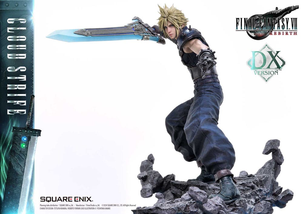 Final Fantasy VII Rebirth Masterline Statue 1/4 Cloud Strife Deluxe Ver. 68 cm   - Versand: 7 Tage nach Bestellung