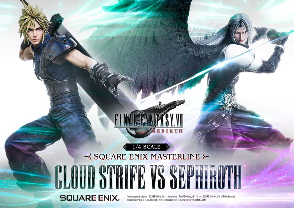 Final Fantasy VII Rebirth Masterline Statuen 2er-Pack 1/4 Cloud Strife vs Sephiroth 69 cm    - Preorder - ETA: 25.06.2026