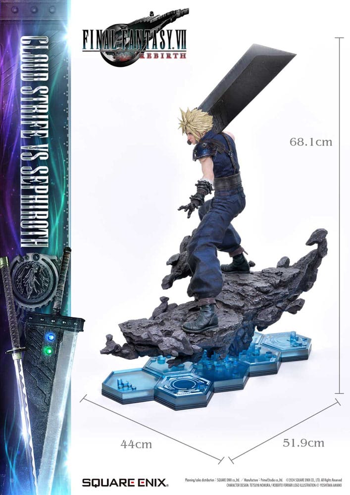 Final Fantasy VII Rebirth Masterline Statuen 2er-Pack 1/4 Cloud Strife vs Sephiroth 69 cm    - Preorder - ETA: 25.06.2026