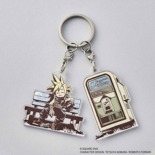 Final Fantasy VII Rebirth Acryl-Schlüsselanhänger Schlafender Cloud   - Preorder - ETA: 08.09.2026