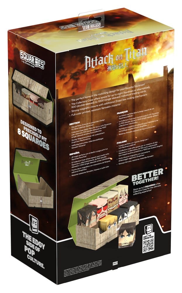 Squaroes Squaroe Attack on Titan Collectors Case - Shiganshina District - Versand: 7 Tage nach Bestellung