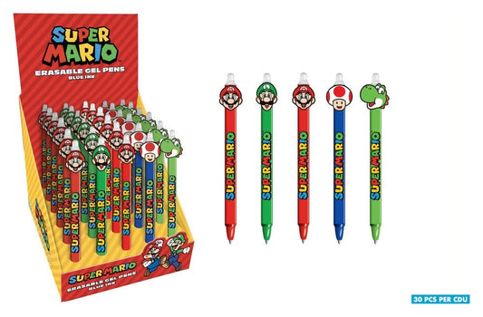 Super Mario Radierbarer Gelstift Display (30) - Versand: 7 Tage nach Bestellung