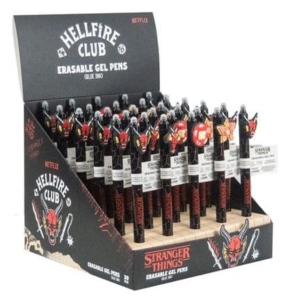 Stranger Things Radierbarer Gelstift Hellfire Club Display (30) - Preorder - ETA: 25.08.2026