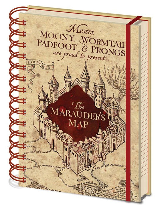 Harry Potter Notizbuch A5 Marauders Map - Versand: 5-7 Tage nach Bestellung