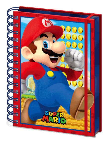 Super Mario 3D Wiro Notizbuch A5 Mario  - Versand: 7 Tage nach Bestellung
