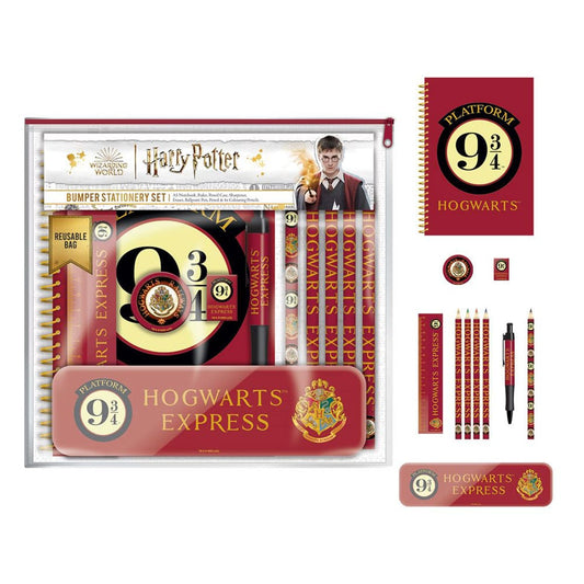Harry Potter Schreibset 11-teilig Platform 9 3/4  - Versand: 5-7 Tage nach Bestellung