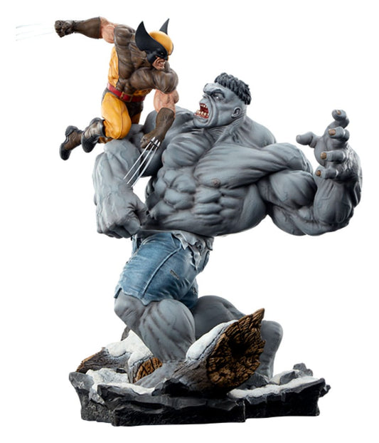Marvel Statue Grey Hulk vs Wolverine 58 cm - Versand: 5-7 Tage nach Bestellung