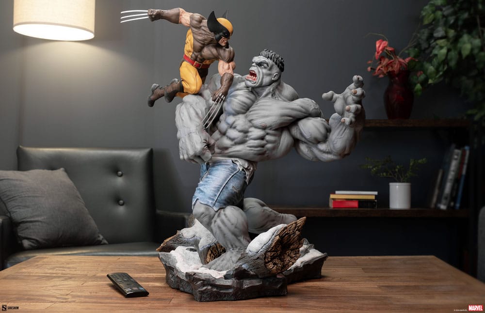 Marvel Statue Grey Hulk vs Wolverine 58 cm - Versand: 5-7 Tage nach Bestellung