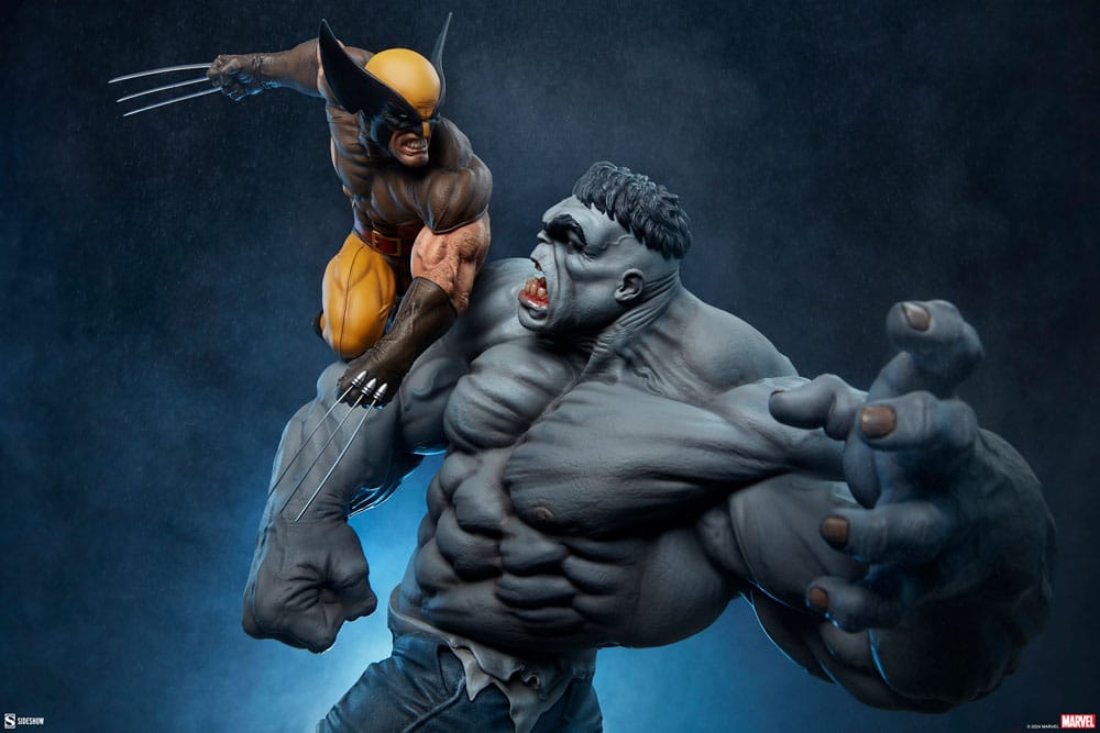 Marvel Statue Grey Hulk vs Wolverine 58 cm - Versand: 5-7 Tage nach Bestellung