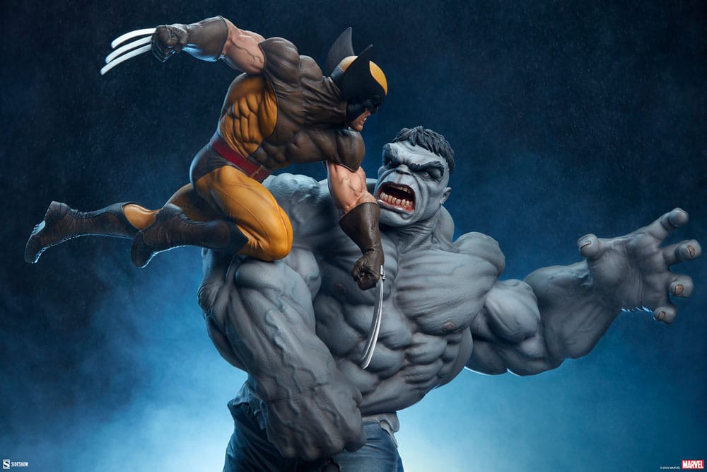 Marvel Statue Grey Hulk vs Wolverine 58 cm - Versand: 5-7 Tage nach Bestellung