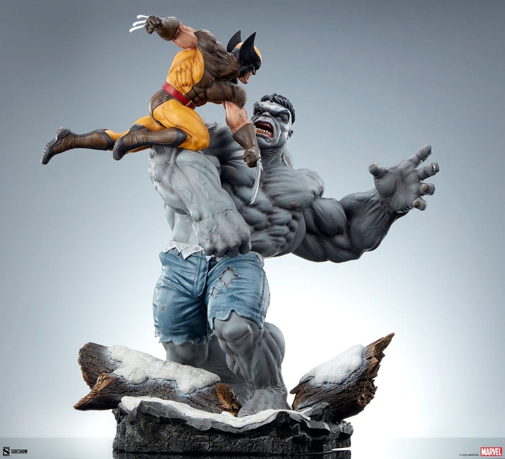 Marvel Statue Grey Hulk vs Wolverine 58 cm - Versand: 5-7 Tage nach Bestellung