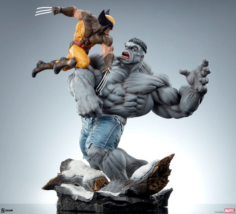 Marvel Statue Grey Hulk vs Wolverine 58 cm - Versand: 5-7 Tage nach Bestellung