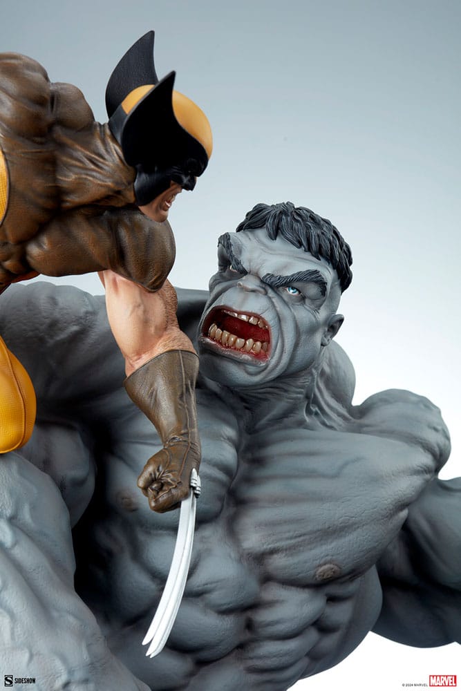 Marvel Statue Grey Hulk vs Wolverine 58 cm - Versand: 5-7 Tage nach Bestellung