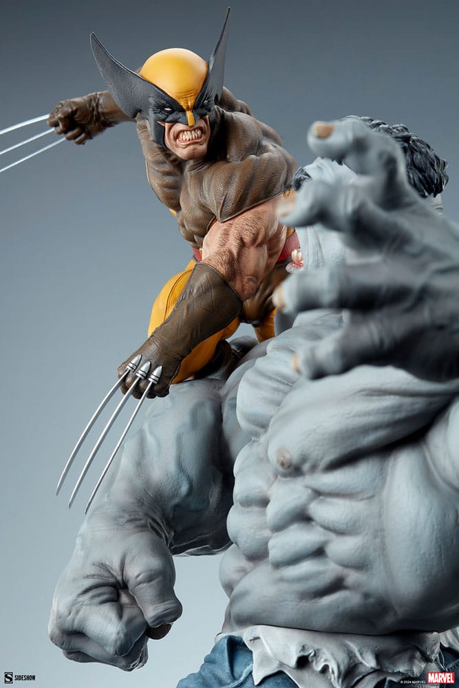 Marvel Statue Grey Hulk vs Wolverine 58 cm - Versand: 5-7 Tage nach Bestellung