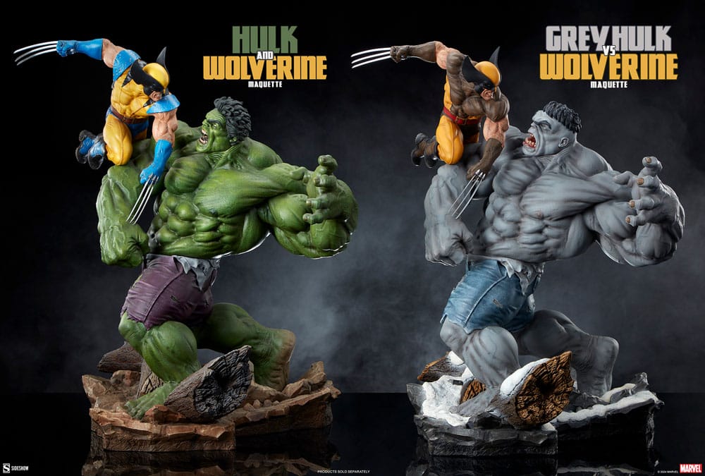 Marvel Statue Grey Hulk vs Wolverine 58 cm - Versand: 5-7 Tage nach Bestellung
