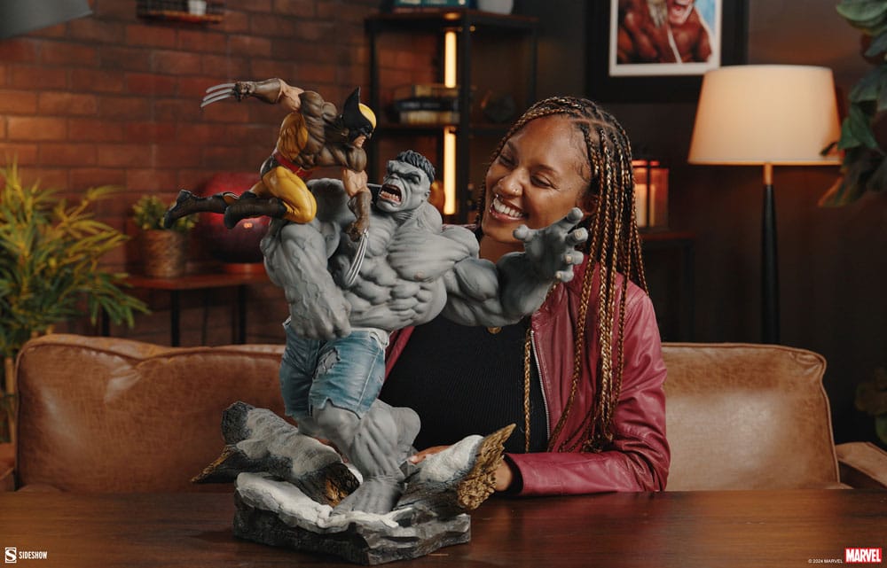 Marvel Statue Grey Hulk vs Wolverine 58 cm - Versand: 5-7 Tage nach Bestellung