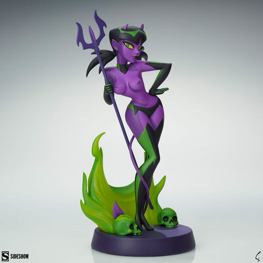 Original Artist Series Statue Devil Girl (Purple and Green Variant) 30 cm - Versand: 5-7 Tage nach Bestellung