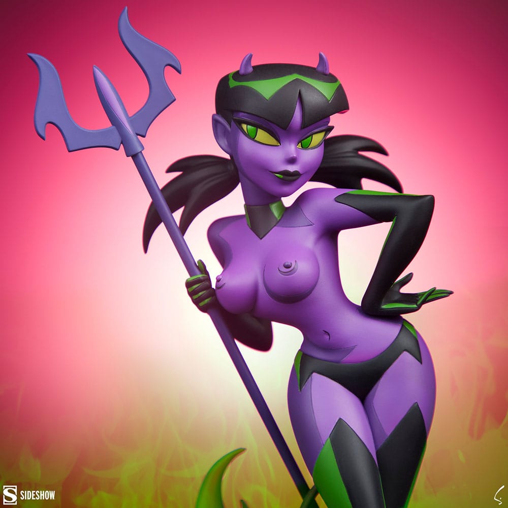 Original Artist Series Statue Devil Girl (Purple and Green Variant) 30 cm - Versand: 5-7 Tage nach Bestellung