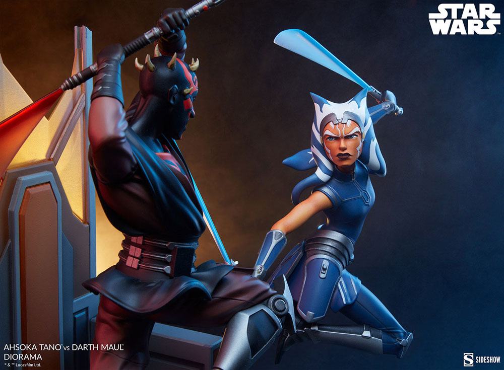 Star Wars: The Clone Wars Diorama Ahsoka Tano vs Darth Maul 51 cm - Preorder - ETA: Anfang 01.2025