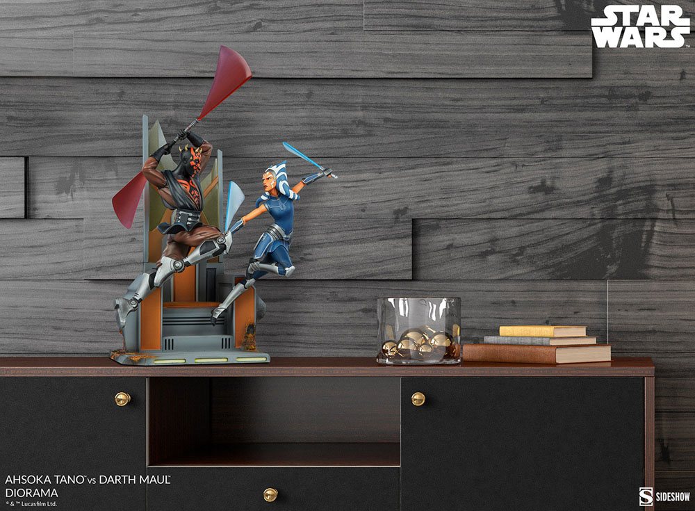 Star Wars: The Clone Wars Diorama Ahsoka Tano vs Darth Maul 51 cm - Preorder - ETA: Anfang 01.2025