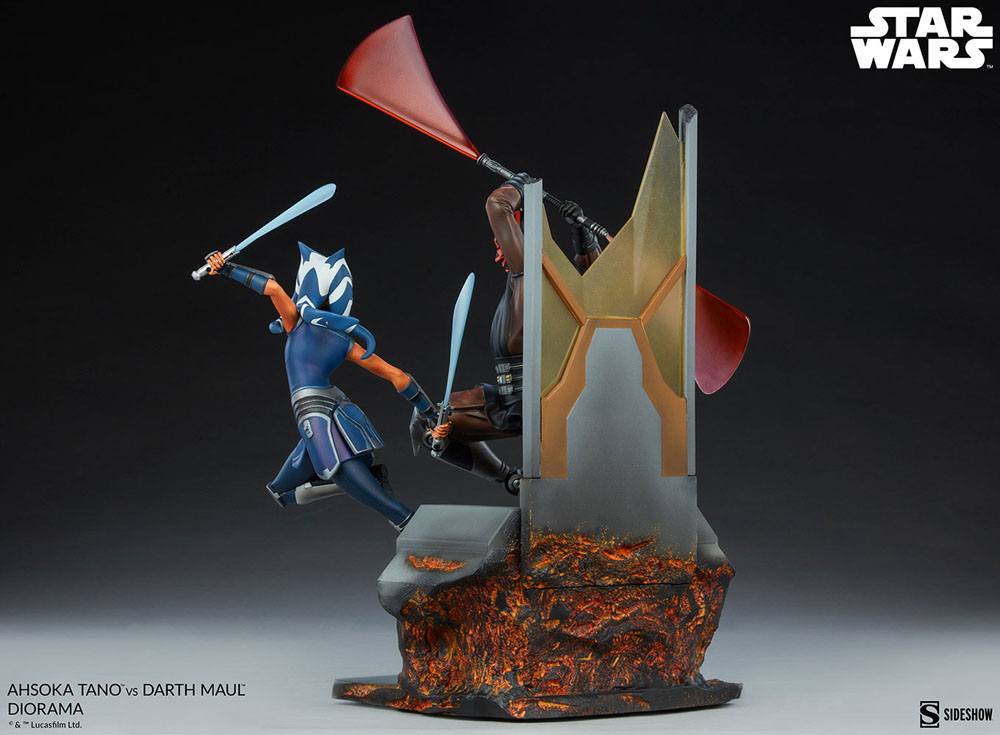 Star Wars: The Clone Wars Diorama Ahsoka Tano vs Darth Maul 51 cm - Preorder - ETA: Anfang 01.2025