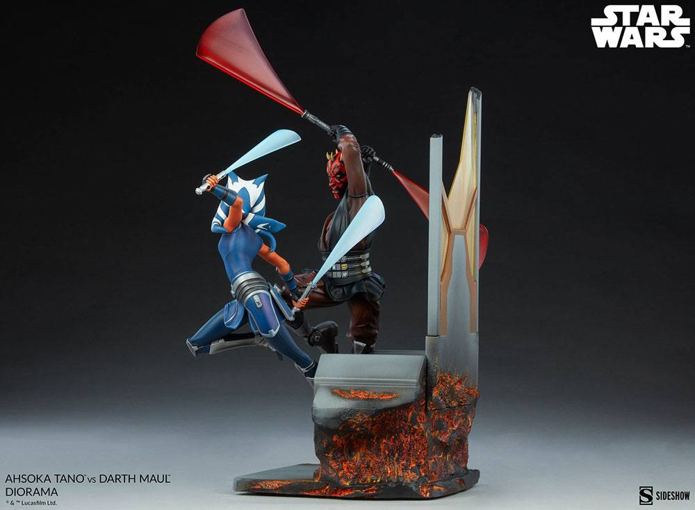 Star Wars: The Clone Wars Diorama Ahsoka Tano vs Darth Maul 51 cm - Preorder - ETA: Anfang 01.2025