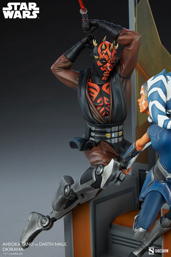 Star Wars: The Clone Wars Diorama Ahsoka Tano vs Darth Maul 51 cm - Preorder - ETA: Anfang 01.2025