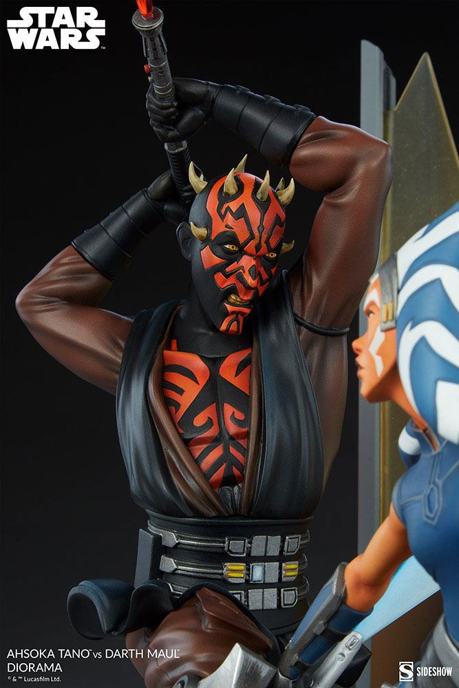 Star Wars: The Clone Wars Diorama Ahsoka Tano vs Darth Maul 51 cm - Preorder - ETA: Anfang 01.2025