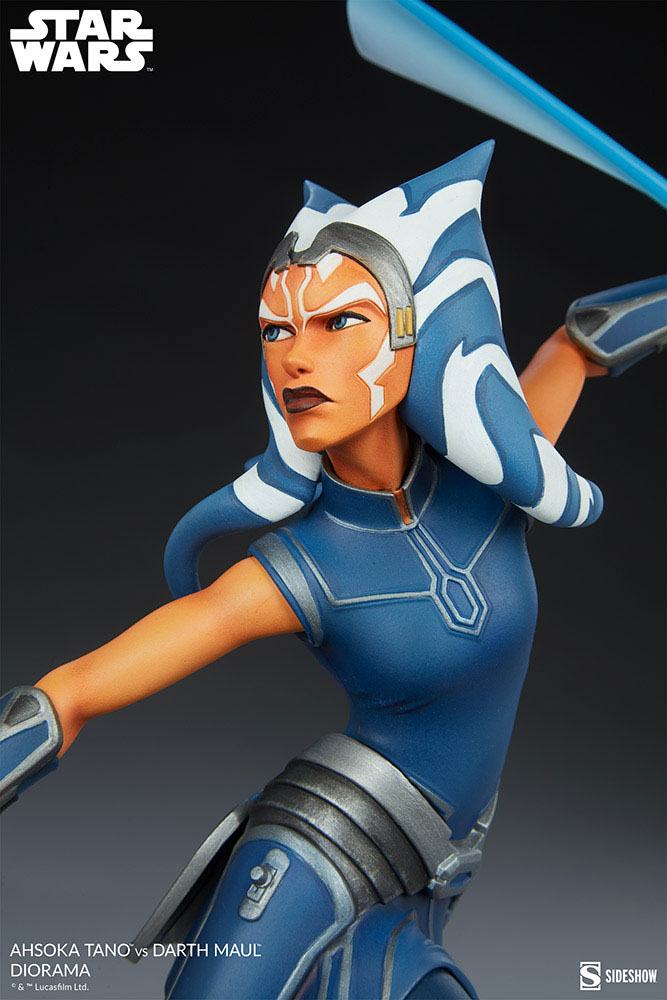 Star Wars: The Clone Wars Diorama Ahsoka Tano vs Darth Maul 51 cm - Preorder - ETA: Anfang 01.2025