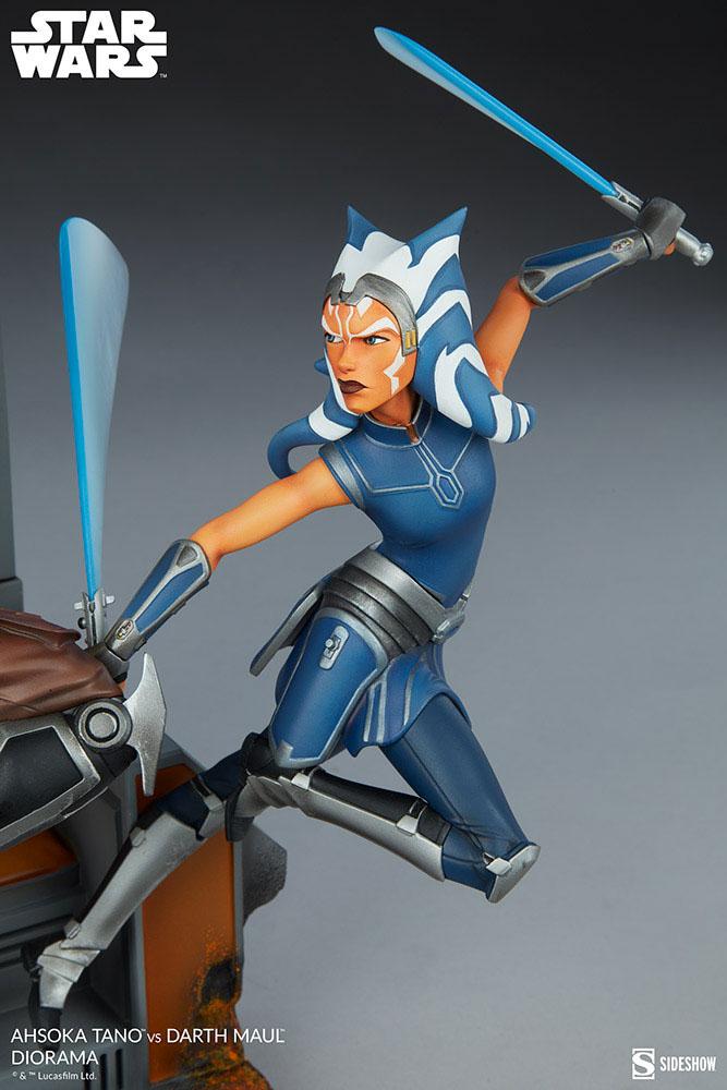 Star Wars: The Clone Wars Diorama Ahsoka Tano vs Darth Maul 51 cm - Preorder - ETA: Anfang 01.2025