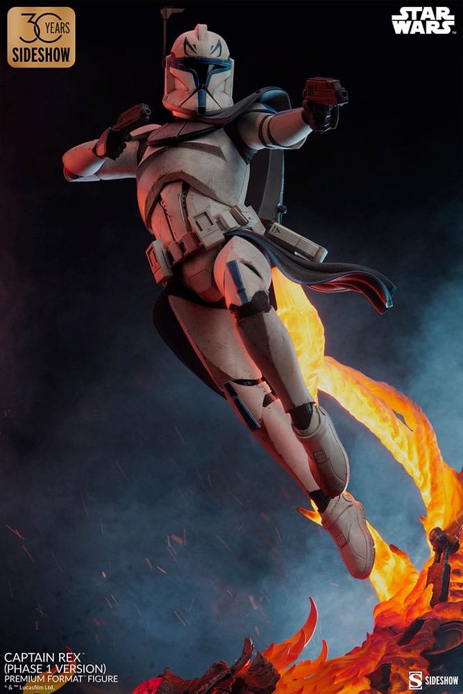 Star Wars Premium Format Figur Captain Rex (Phase 1 Version) Sideshow Exclusive 68 cm - Versand: 5-7 Tage nach Bestellung