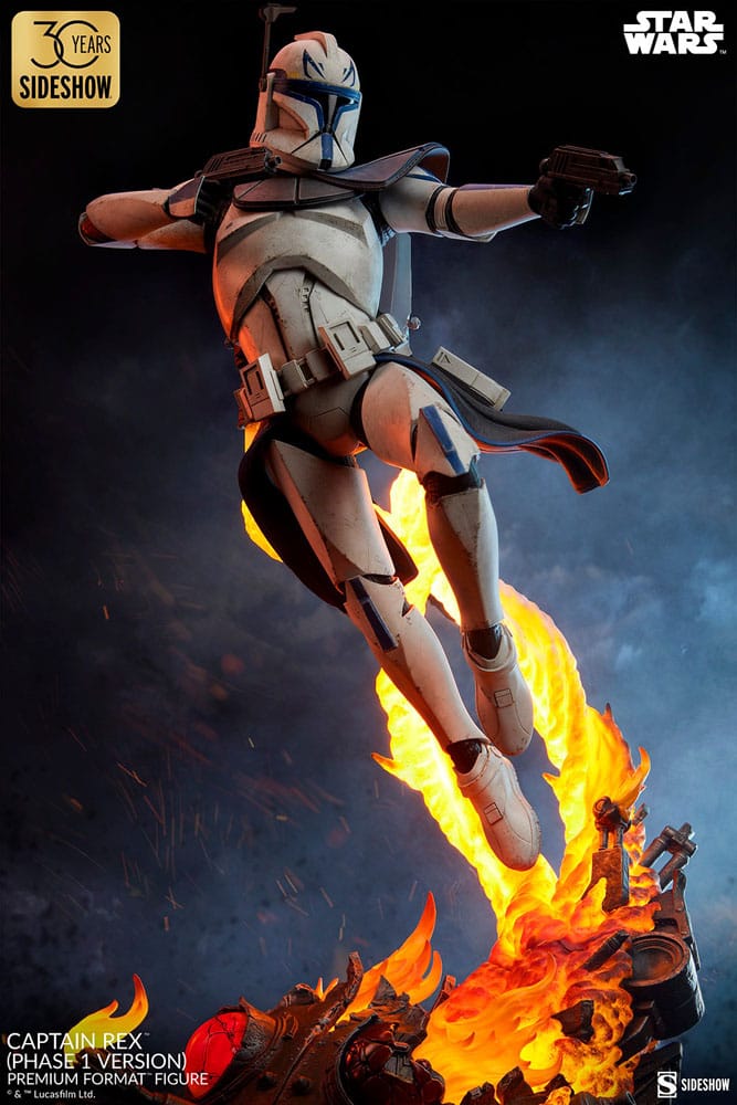 Star Wars Premium Format Figur Captain Rex (Phase 1 Version) Sideshow Exclusive 68 cm - Versand: 5-7 Tage nach Bestellung