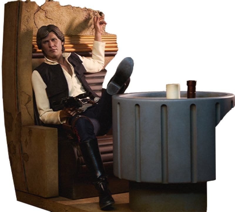 Star Wars Episode IV Mixed Media Premium Format Figur Han Solo: Sorry About the Mess 32 cm - Preorder - ETA: 25.01.2027
