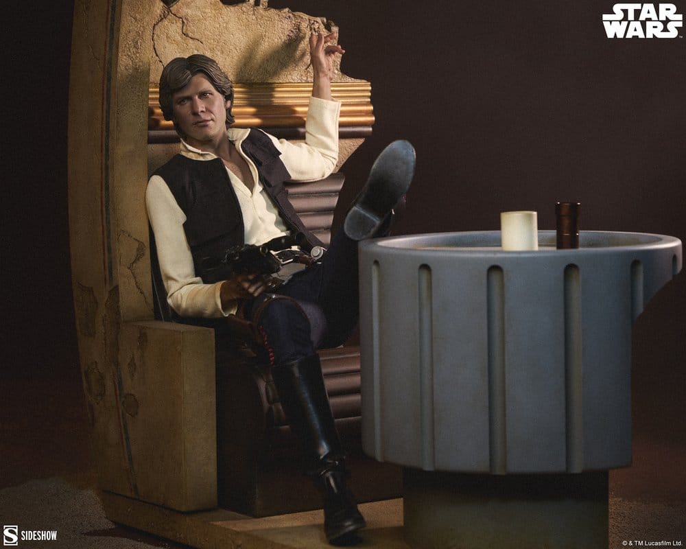 Star Wars Episode IV Mixed Media Premium Format Figur Han Solo: Sorry About the Mess 32 cm - Preorder - ETA: 25.01.2027