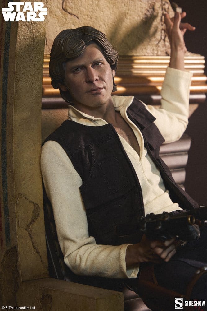 Star Wars Episode IV Mixed Media Premium Format Figur Han Solo: Sorry About the Mess 32 cm - Preorder - ETA: 25.01.2027