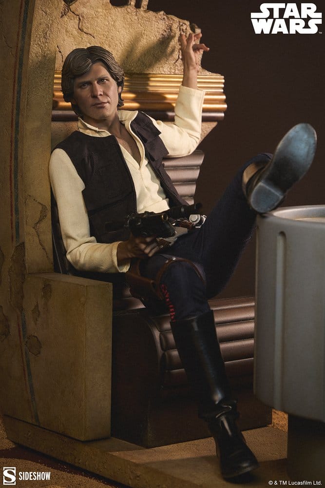 Star Wars Episode IV Mixed Media Premium Format Figur Han Solo: Sorry About the Mess 32 cm - Preorder - ETA: 25.01.2027