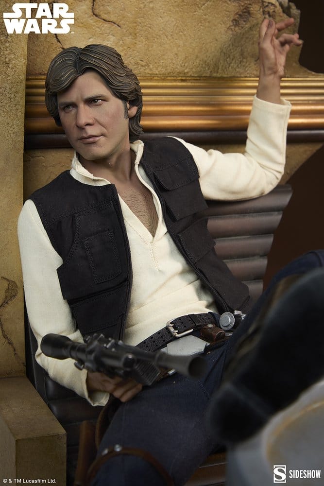 Star Wars Episode IV Mixed Media Premium Format Figur Han Solo: Sorry About the Mess 32 cm - Preorder - ETA: 25.01.2027