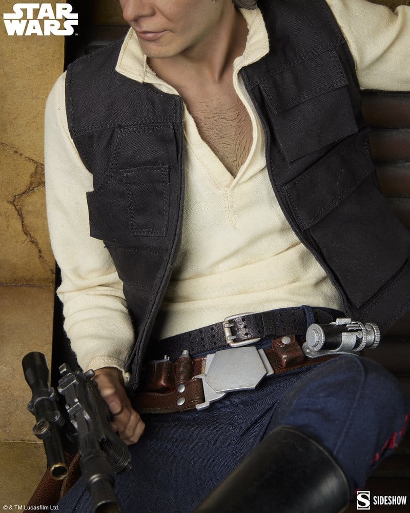 Star Wars Episode IV Mixed Media Premium Format Figur Han Solo: Sorry About the Mess 32 cm - Preorder - ETA: 25.01.2027