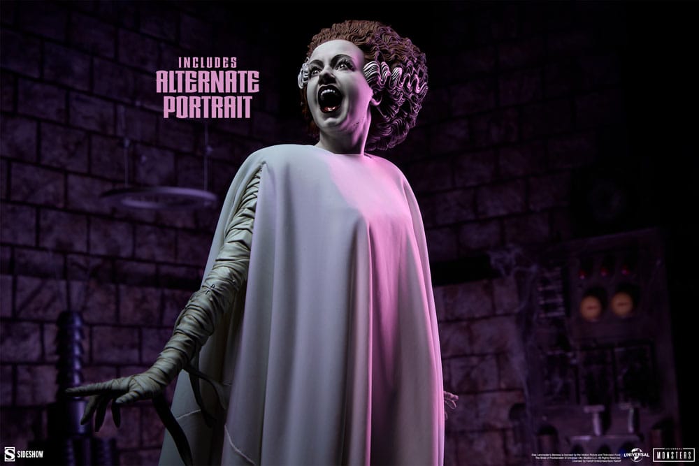 Frankensteins Braut Premium Format Mixed Media Statue The Bride of Frankenstein (Fabric Costume) 55 cm  - Preorder - ETA: 25.11.2026