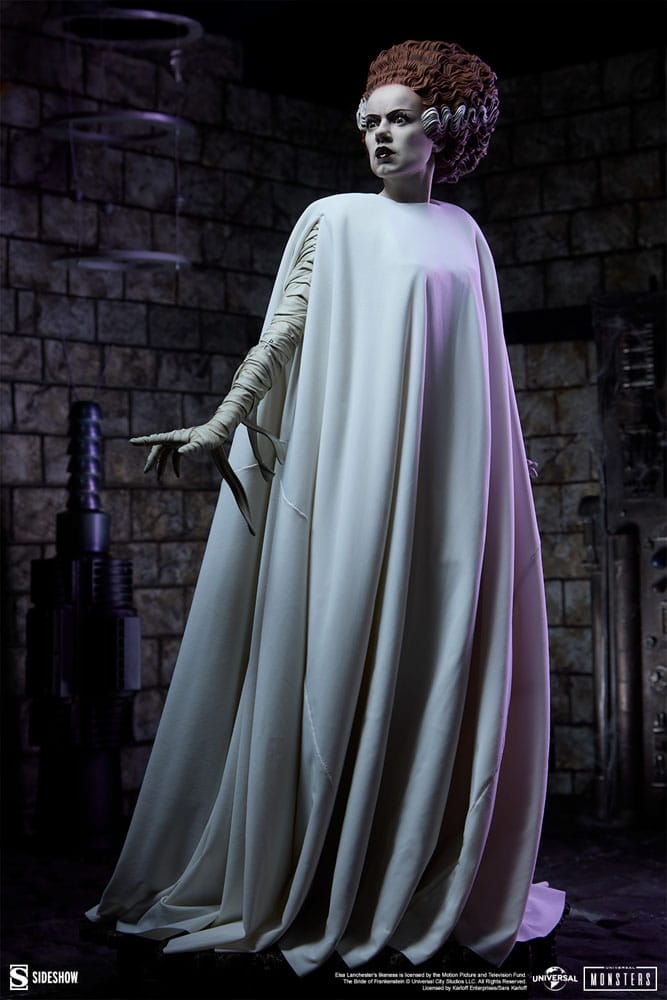 Frankensteins Braut Premium Format Mixed Media Statue The Bride of Frankenstein (Fabric Costume) 55 cm  - Preorder - ETA: 25.11.2026