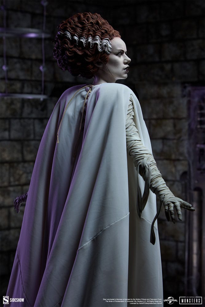 Frankensteins Braut Premium Format Mixed Media Statue The Bride of Frankenstein (Fabric Costume) 55 cm  - Preorder - ETA: 25.11.2026