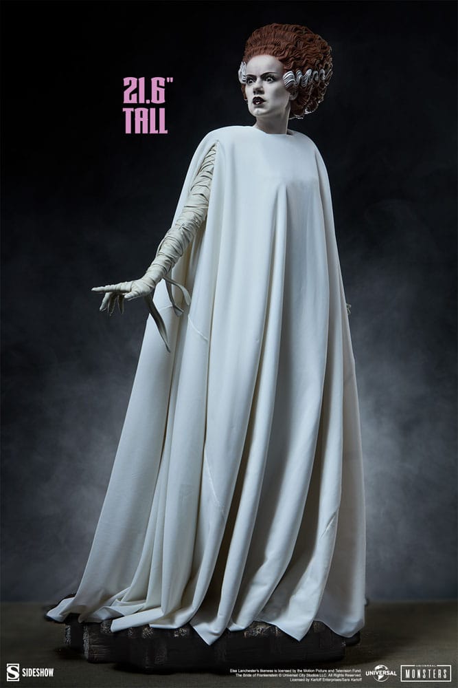 Frankensteins Braut Premium Format Mixed Media Statue The Bride of Frankenstein (Fabric Costume) 55 cm  - Preorder - ETA: 25.11.2026