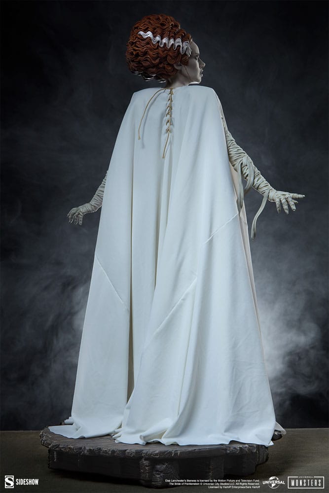 Frankensteins Braut Premium Format Mixed Media Statue The Bride of Frankenstein (Fabric Costume) 55 cm  - Preorder - ETA: 25.11.2026