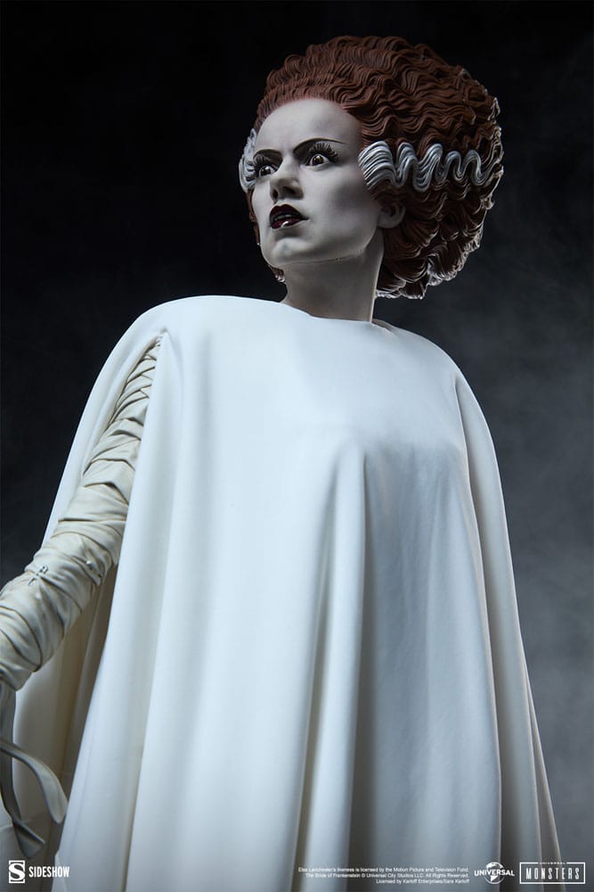 Frankensteins Braut Premium Format Mixed Media Statue The Bride of Frankenstein (Fabric Costume) 55 cm  - Preorder - ETA: 25.11.2026