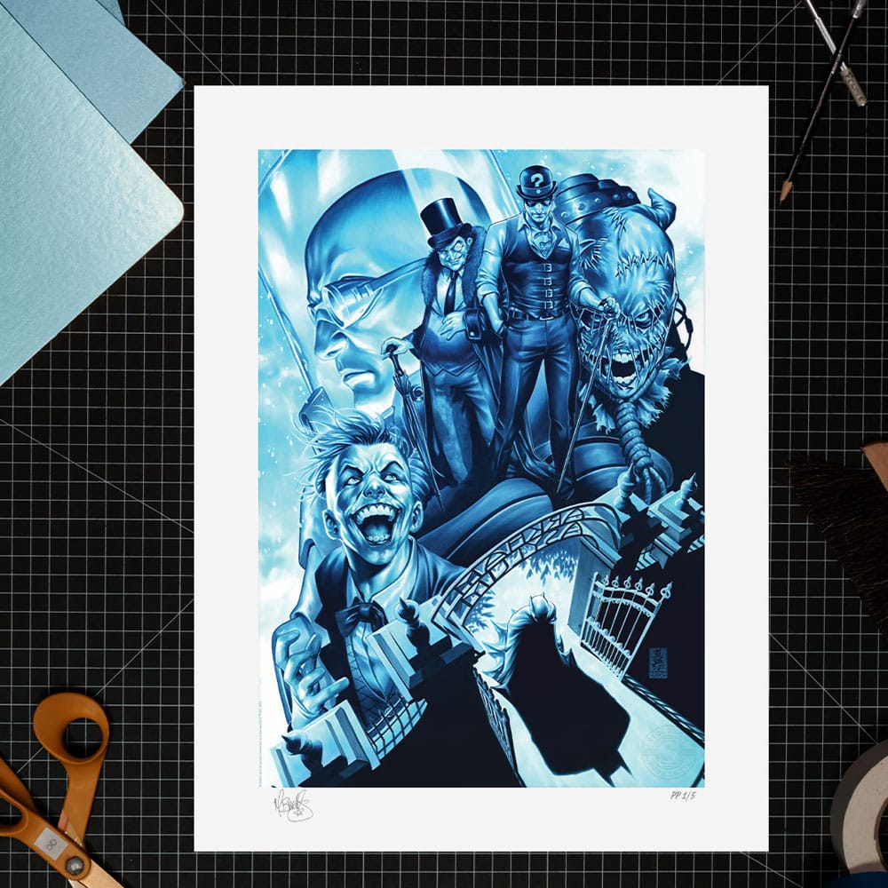 DC Comics Kunstdruck The Gates of Arkham 46 x 61 cm - ungerahmt - Preorder - ETA Anfang 02.2025