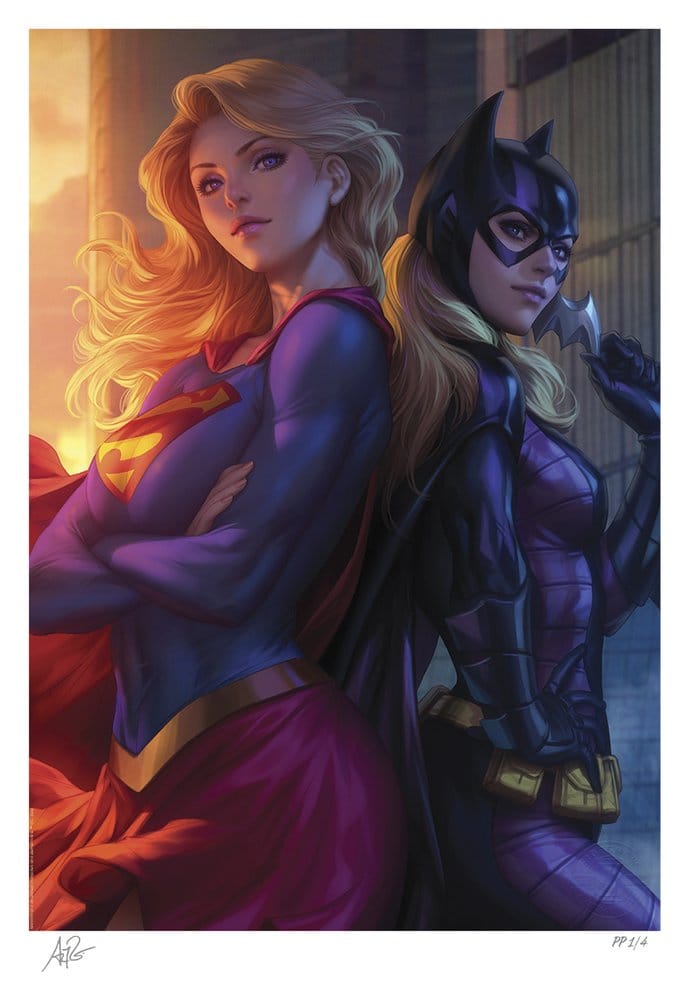 DC Comics Kunstdruck Supergirl & Batgirl 61 x 46 cm - ungerahmt - Preorder - ETA: 09.01.2027