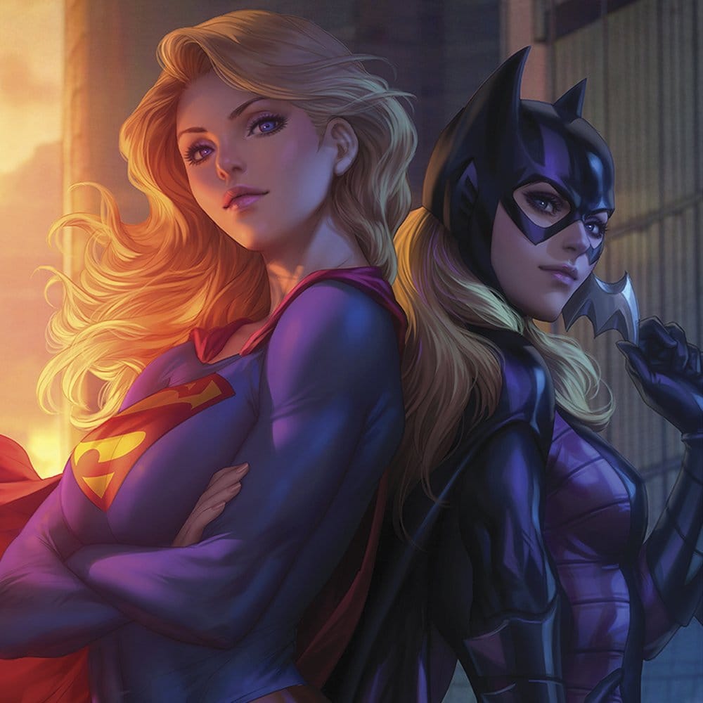 DC Comics Kunstdruck Supergirl & Batgirl 61 x 46 cm - ungerahmt - Preorder - ETA: 09.01.2027