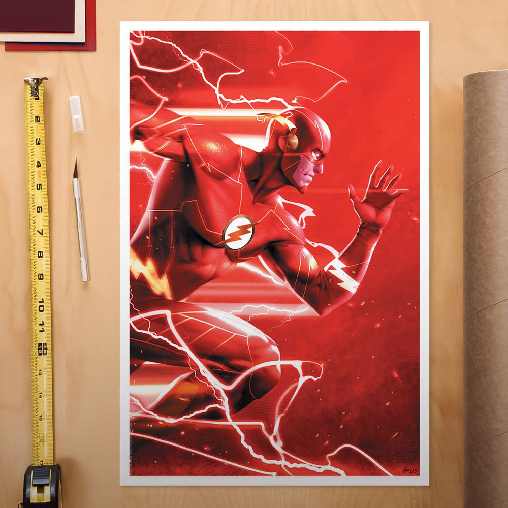 DC Comics Kunstdruck The Flash #758 41 x 61 cm – ungerahmt - limitiert auf 150 - Preorder - ETA Anfang 04.2025